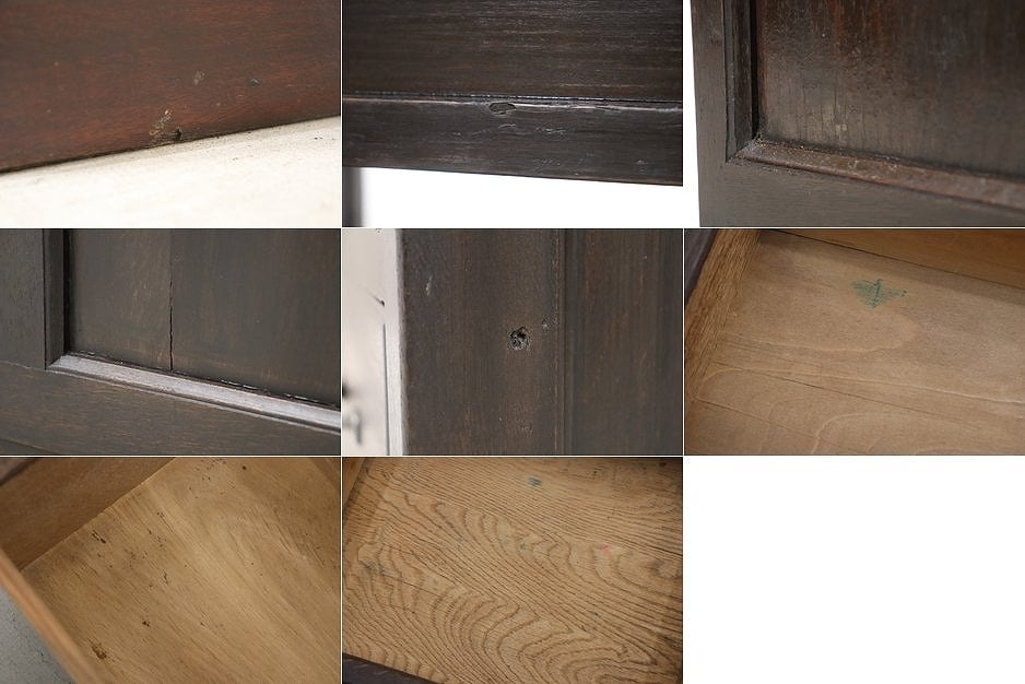 沼津店】レトロ 無垢材 片袖机 作業台 PC デスク 書斎 展示台 飾り台