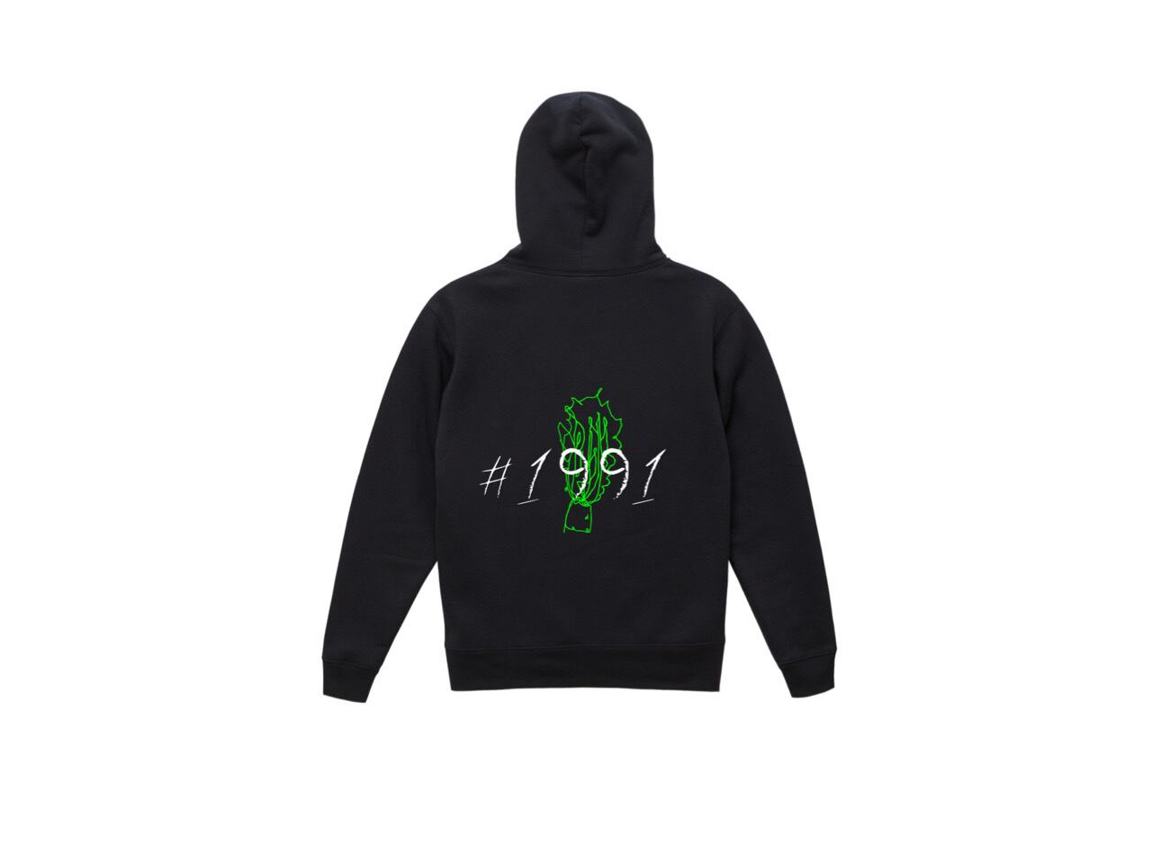 1991 graphic big hoodie (BLK)