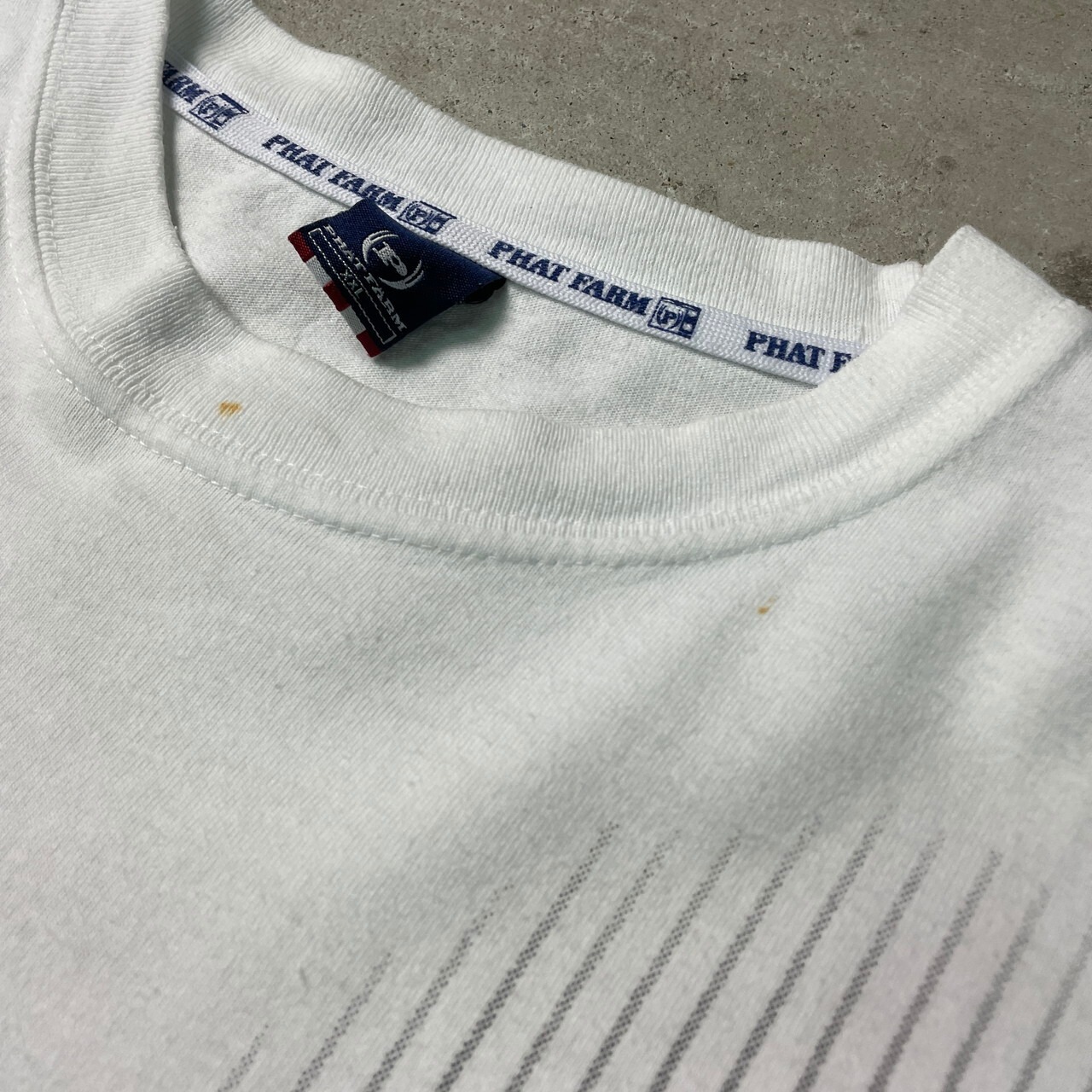 00年代 USA製 PHAT FARM ファットファーム ロゴプリントTシャツ メンズ 