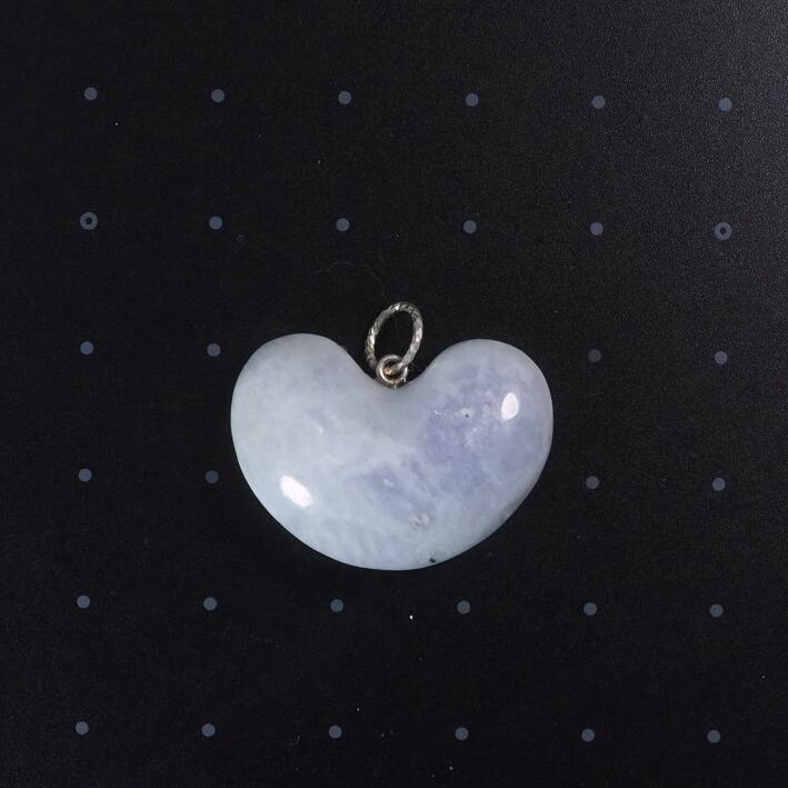 糸魚川翡翠 ラベンダー翡翠 ハート型ペンダントトップ 6.2g lavender Jadeite drop pendant top | URUWA  工房 うるわ powered by BASE