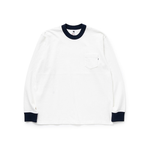 ロングスリーブTシャツ / RATS(ラッツ) / TRIM L/S TEE(WHITE)(24'RTC-0303)