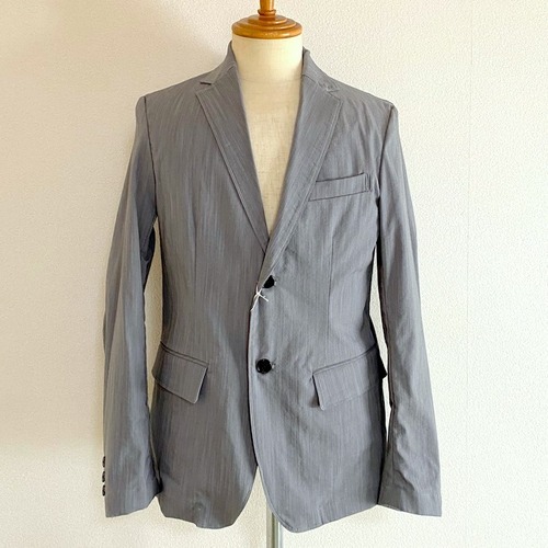 Chambray Stretch Tailored Jacket　Gray