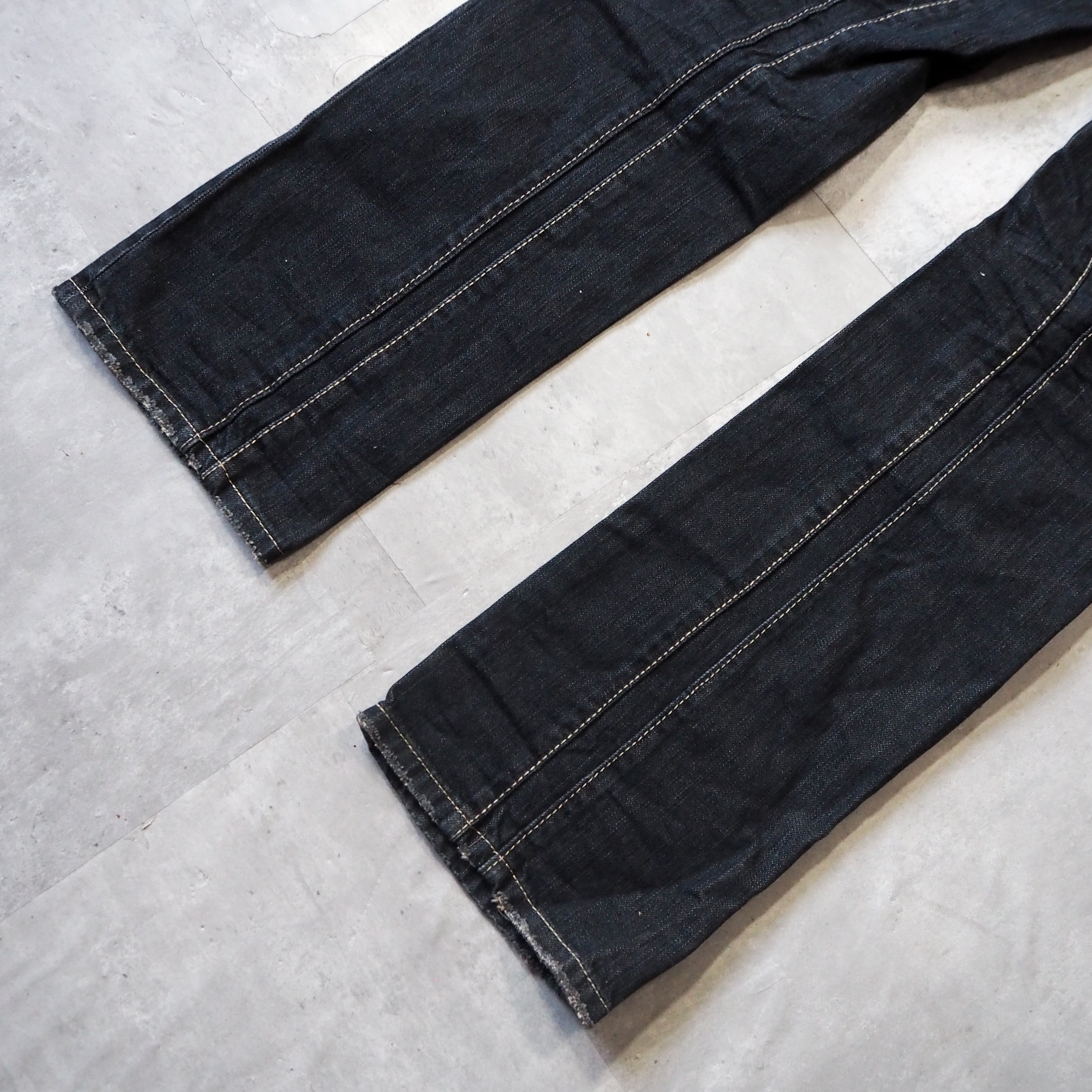 00s “NEIL BARRETT INDIGO” design denim pants made in Itary ニール ...