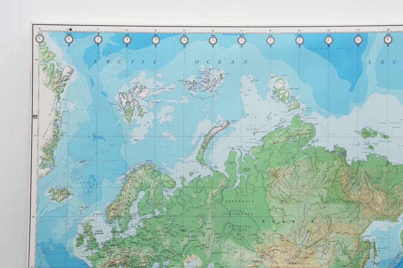 U.S. アメリカ 防衛地図局 世界地図 パネル ポスター ヴィンテージ