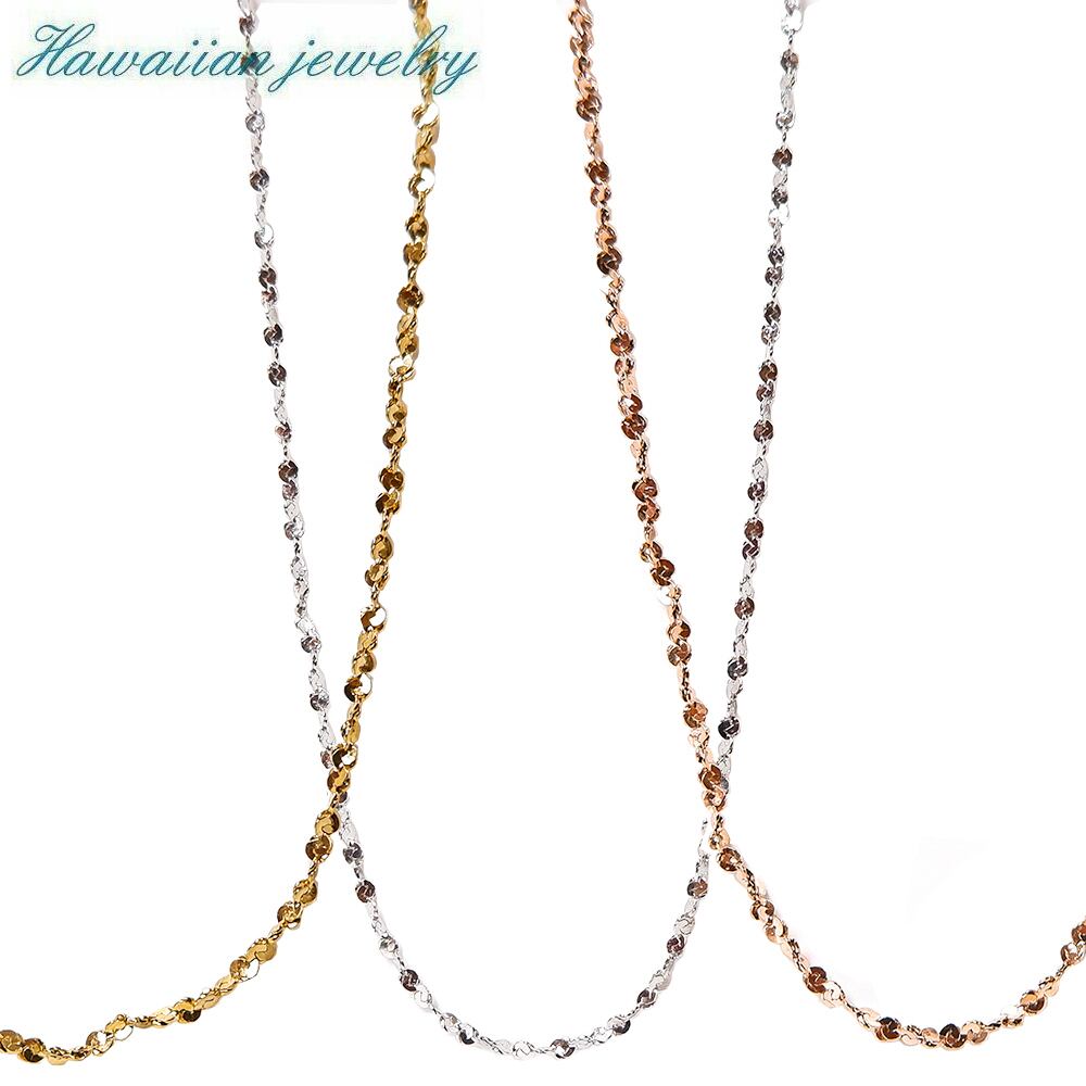 ハワイアンジュエリー 太さ1mm ネックレス チェーン スクロール 金属アレルギー対応 メンズ レディース サージカルステンレス シルバー ゴールド ピンクゴールド インスタ ステンレス インスタ (Gnsc-j6) Value Rave Notice(バリューレイヴノーティス) 韓国 ... ハワイアンジュエリー ネックレス チェーン ステンレス スクロール アジャスター シルバー ピンクゴールド イエローゴールド K14コーティング