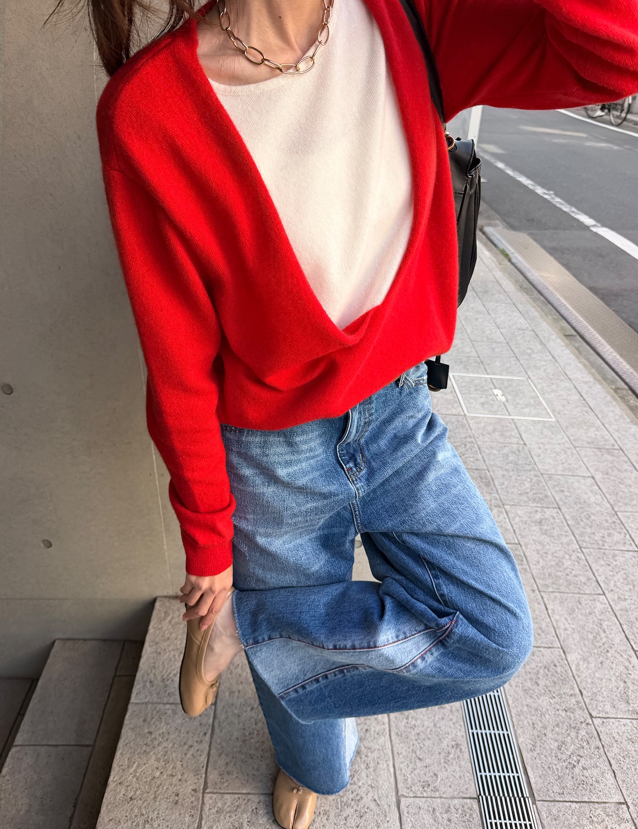【新作5%OFF・3日間】Wool&Cashmere Layered Knit_3colors