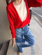 【新作5%OFF・3日間】Wool&Cashmere Layered Knit_3colors