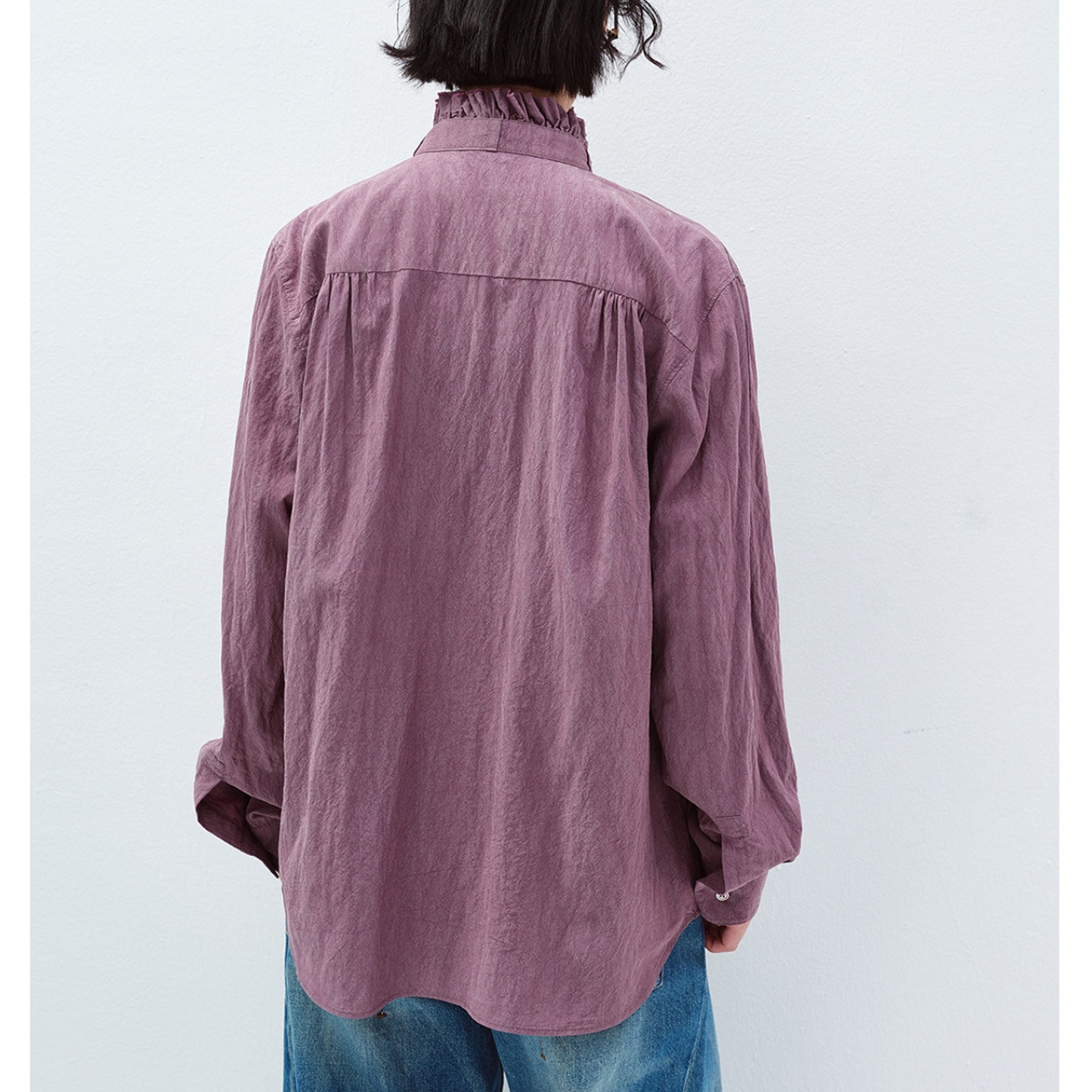 Frill Neck Shirt T4259