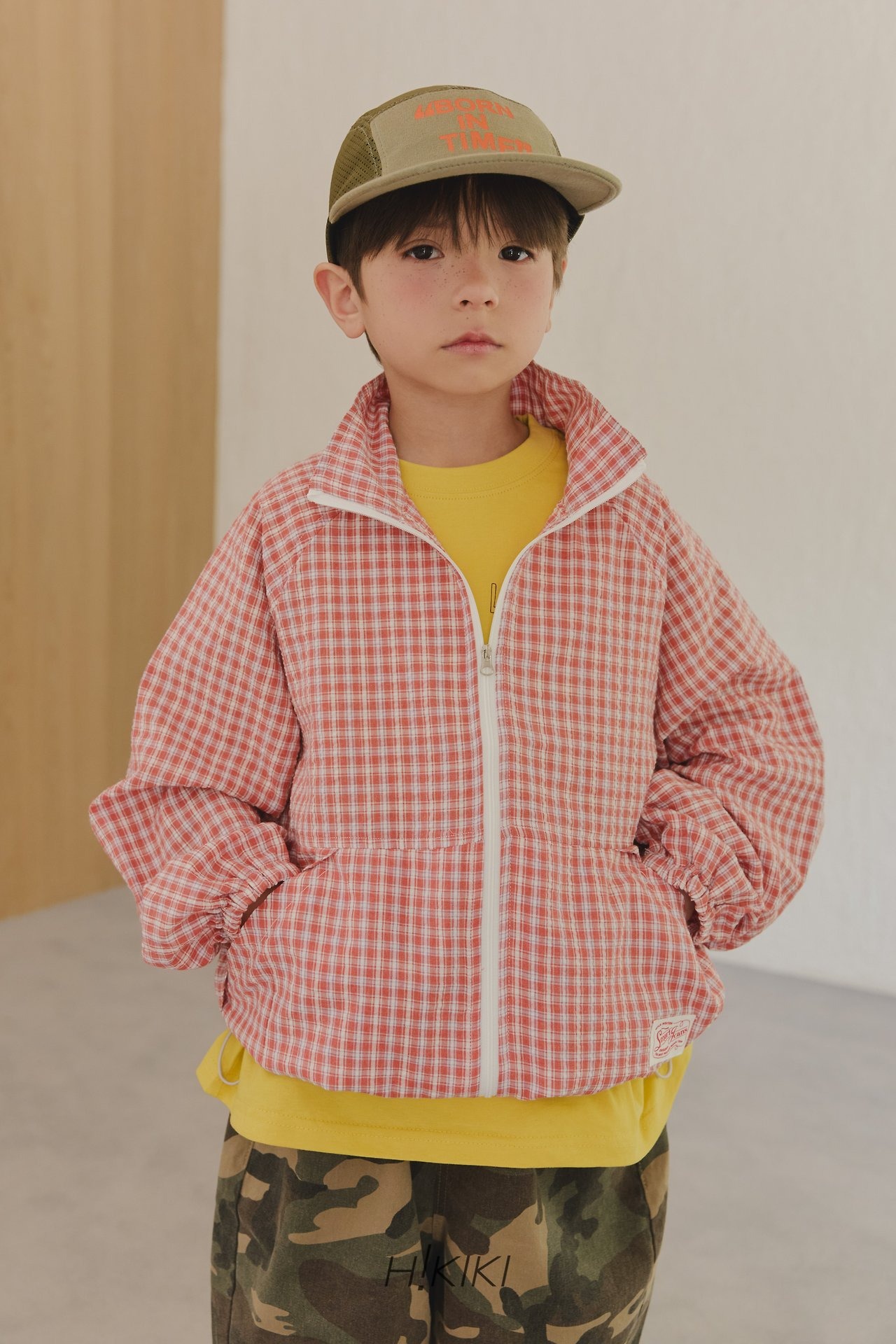 [H!KIKI] Granola Check Jumper / [하이키키] 그레놀라체크점퍼