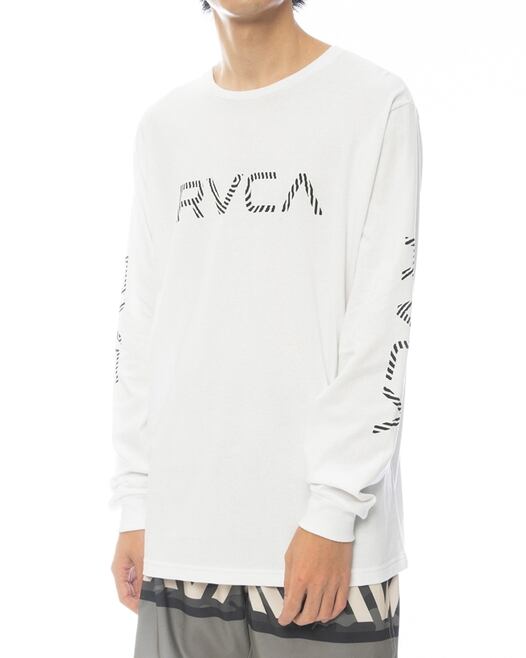 RVCA (ルーカ) BIG FILLS LS ロングスリーブTシャツ ホワイト BC041056 ロンT