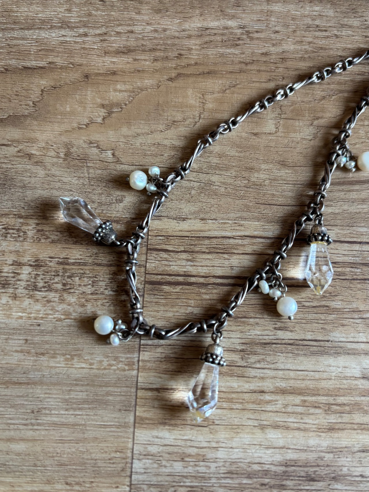 classical metallic chain necklace-5141-7