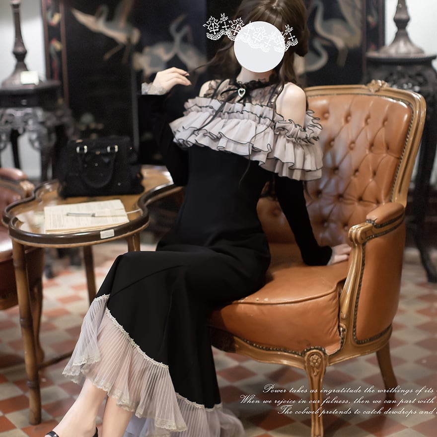 ガーリーファッション フレンチガーリー マーメイド ワンピース
