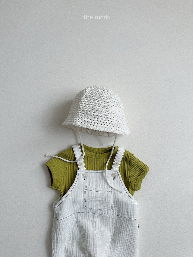 《予約》送料無料 【mini robe】Stitch's overalls