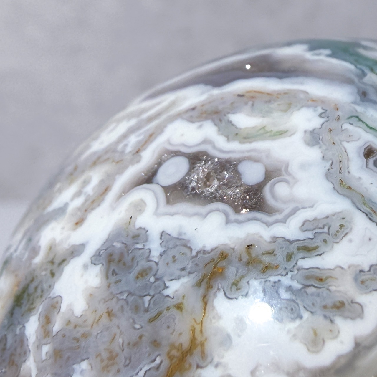 モスアゲート スフィア ＊ Moss Agate ＊ 天然石
