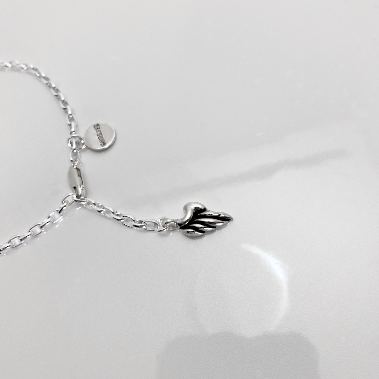 CHAIN ANKLET #2 [TINY FEATHER] / タイニーフェザー#2チェーンアンクレット