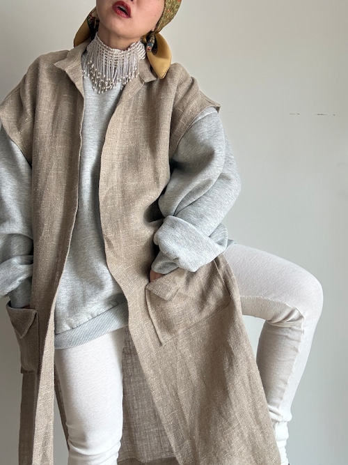 "Carny Couture" 80s Vintage Long Gilet