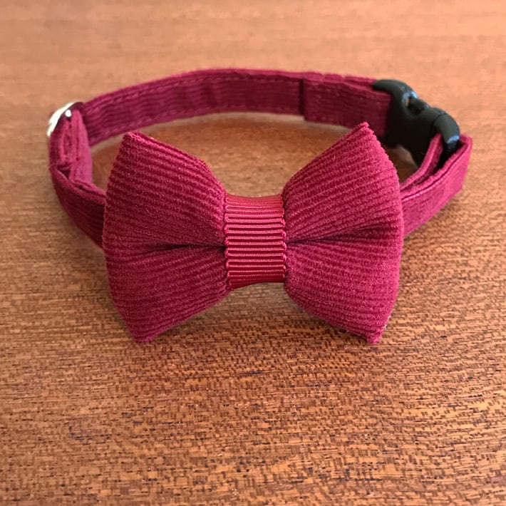 猫ちゃん グログランリボンのリボン首輪 （16】猫ちゃん用首輪  