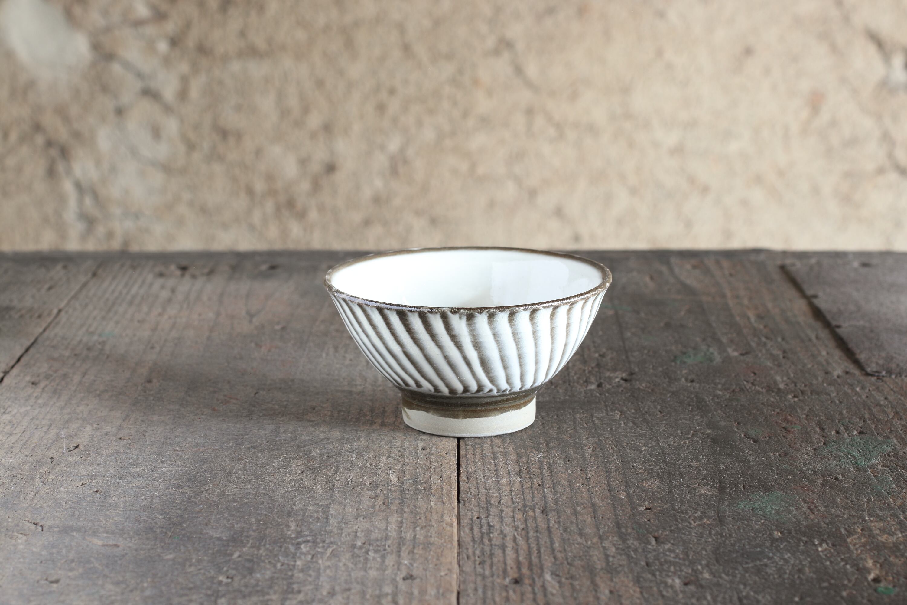 長谷川 義昭 鬼志野 茶碗③ Yoshiaki Hasegawa Onishino chawan #3