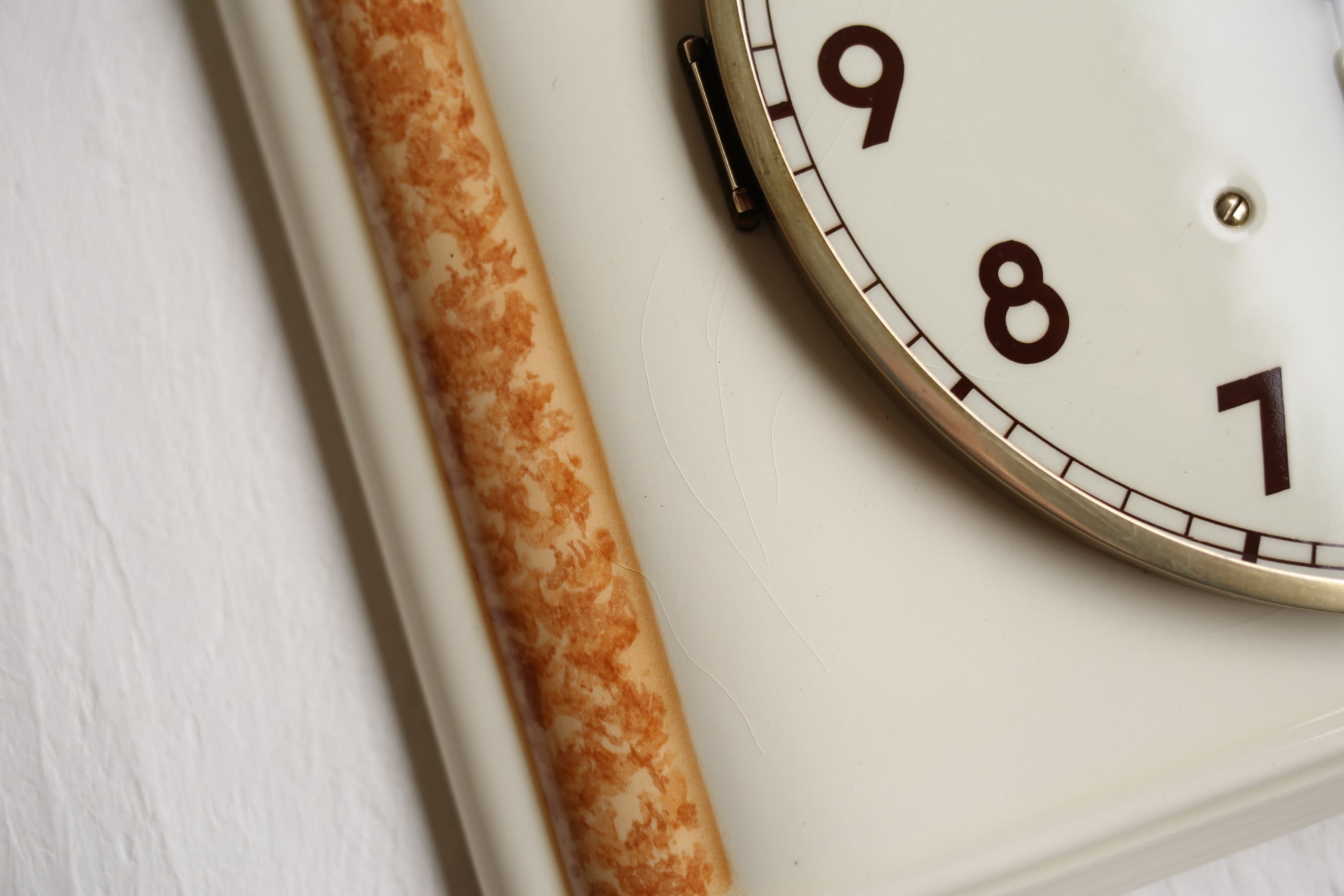 ドイツ アンティーク ヴィンテージ Kienzle 陶器製 壁掛け時計