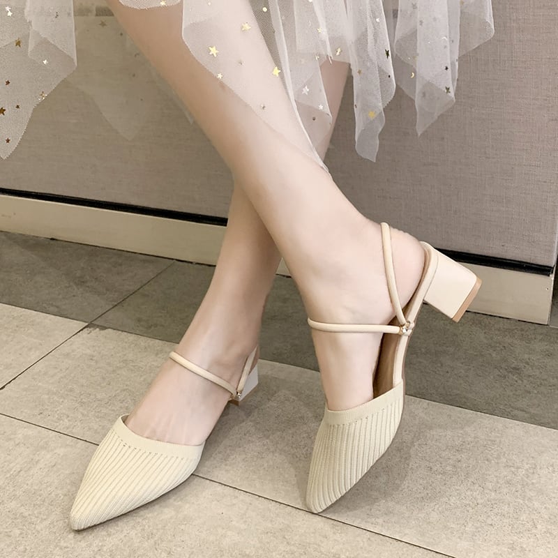 ポインテッド トゥ 5cm l サンダル ミュール ママ 学生 OL 通勤 通学 公園 リゾート 旅行 お出かけ カジュアル シンプル おしゃれ 大人 ポインテッド トゥ 5cm ヒール サンダル ミュール ママ 学生 OL 通勤