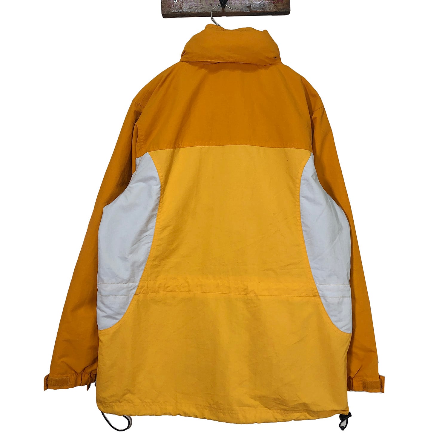 90s ティンバーランド 刺繍ロゴ フリースジャケット オレンジ XL 古着+