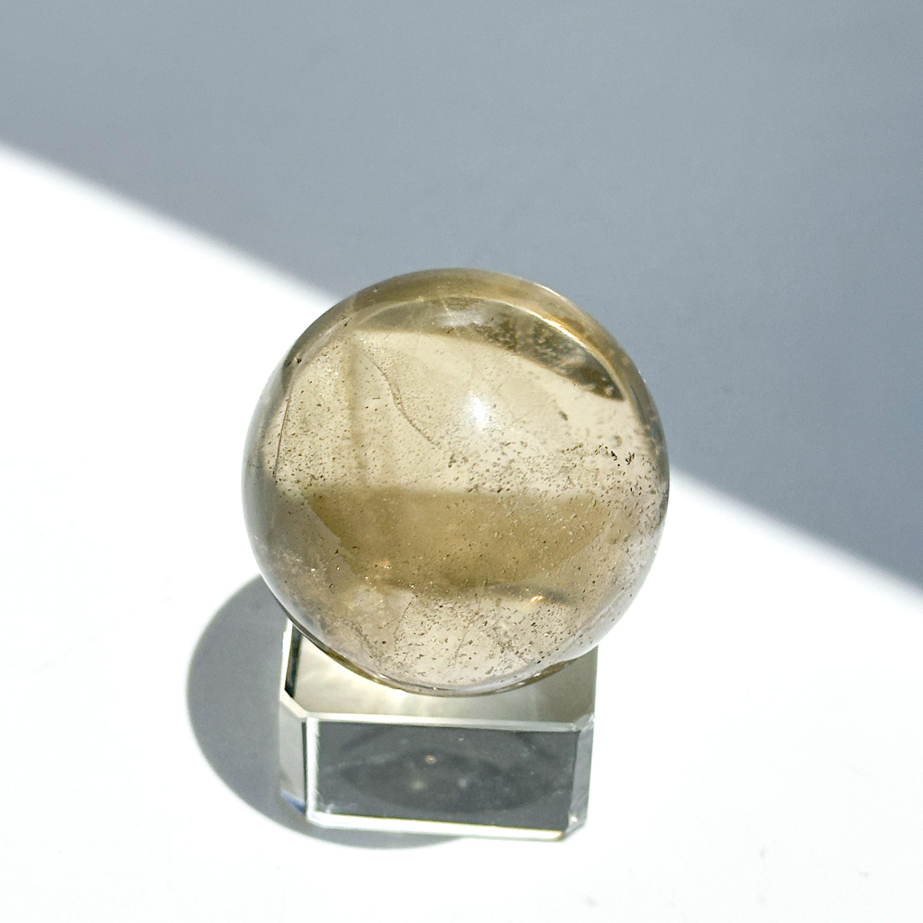 天然石 シトリン スフィア 、ヒマラヤ産 水晶 スフィア 2個セット シトリン（黄水晶） スフィア31◇ Citrine ◇ 天然石・鉱物