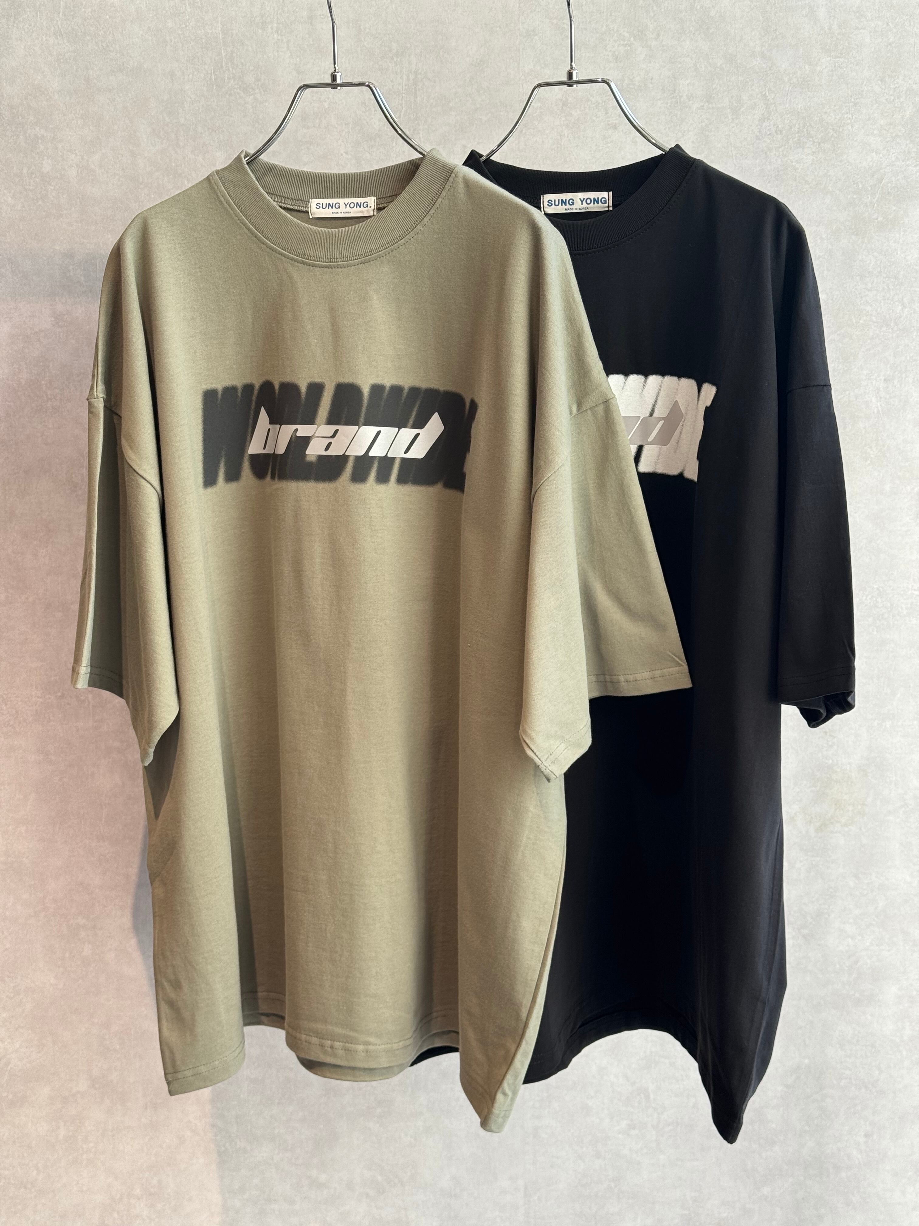 silver logo glitter big T-shirt