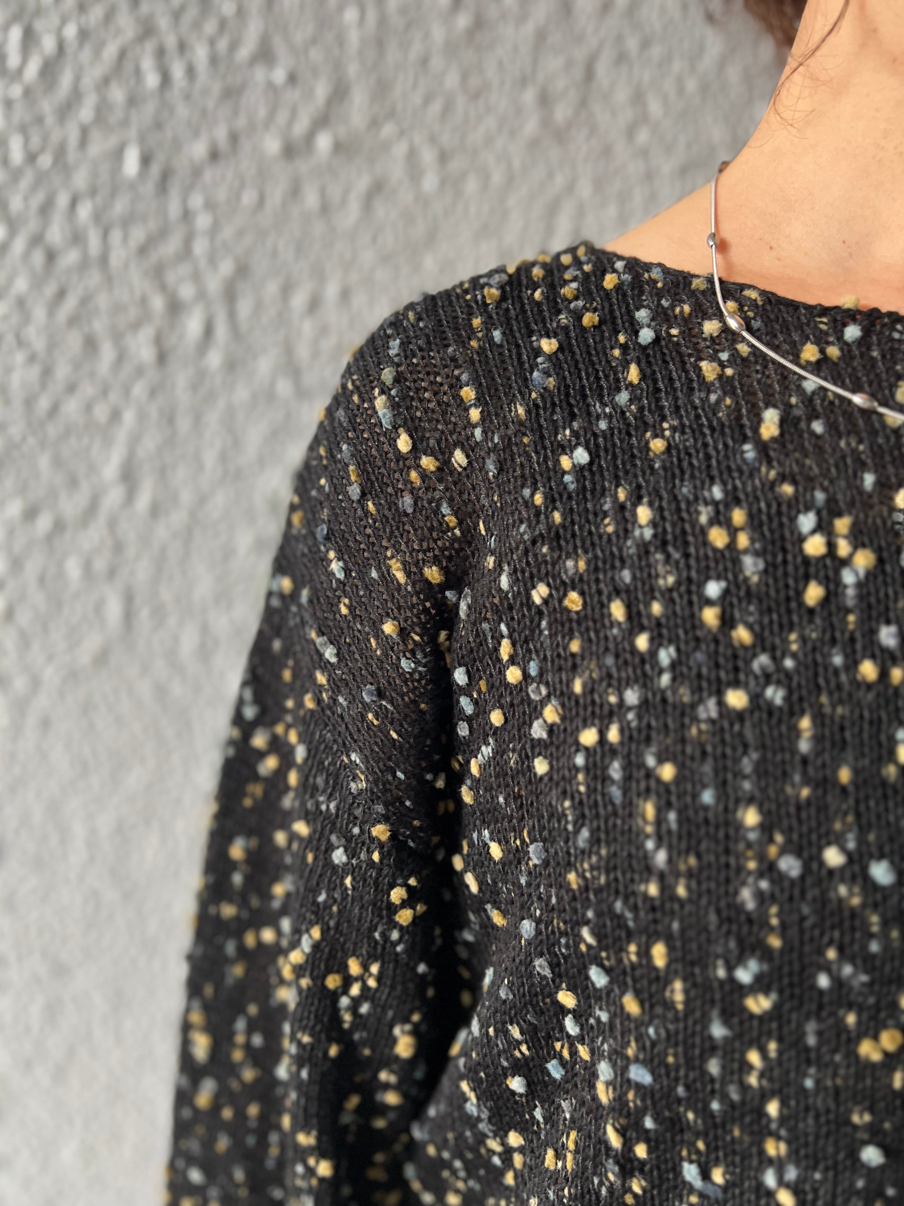 【SELECT】ponponヤーンワイドスリーブプルオーバー