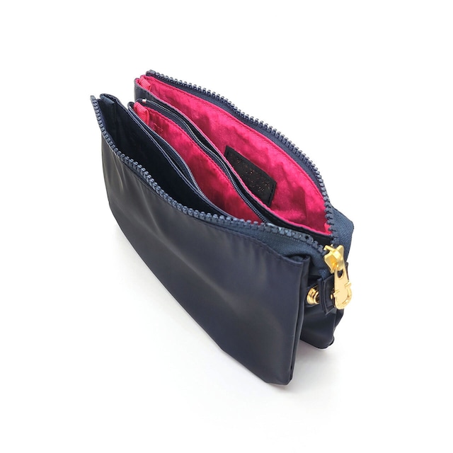 【NAVY/PINK】WALLET POUCH / ウォレットポーチ