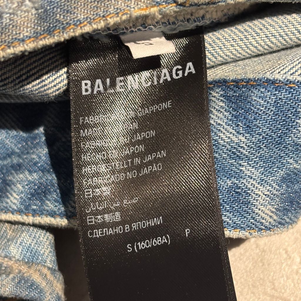 BALENCIAGA バレンシアガ 23AW PATCHED POCKET BAGGY JEANS ダメージ