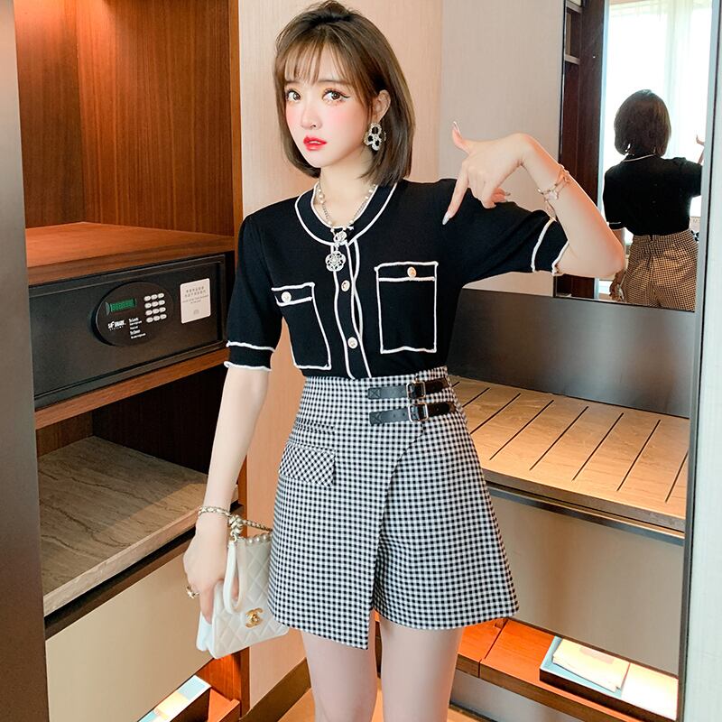 カラーラウンドネックニットカーディガンオータム 秋物 Oネック MIUCO37021404844