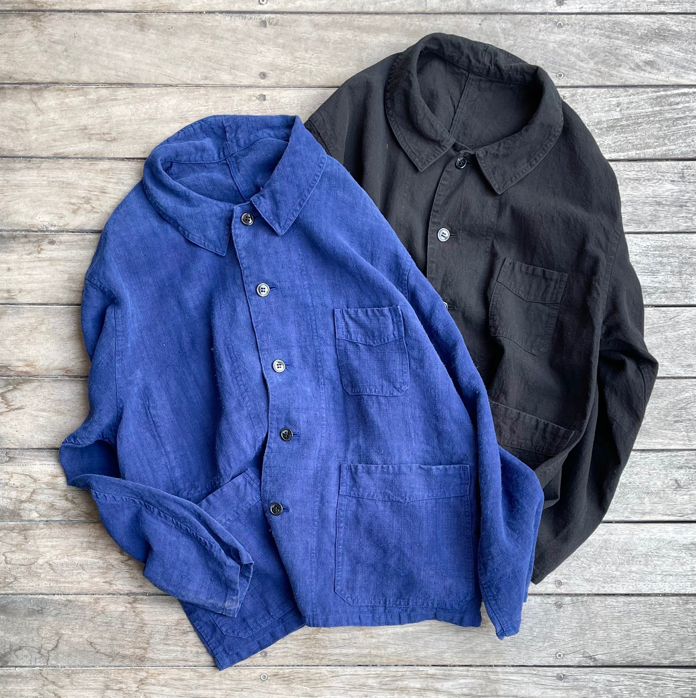 Achuu original antique linen jacket | 京都古着屋 Achuu