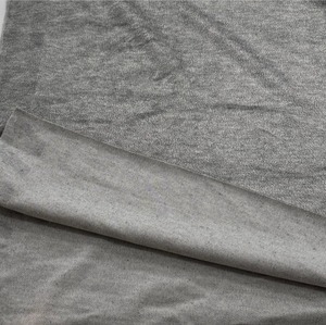 ★NY082◆1.3m◆綿ポリエステル混弱起毛天竺ニット生地◆グレー