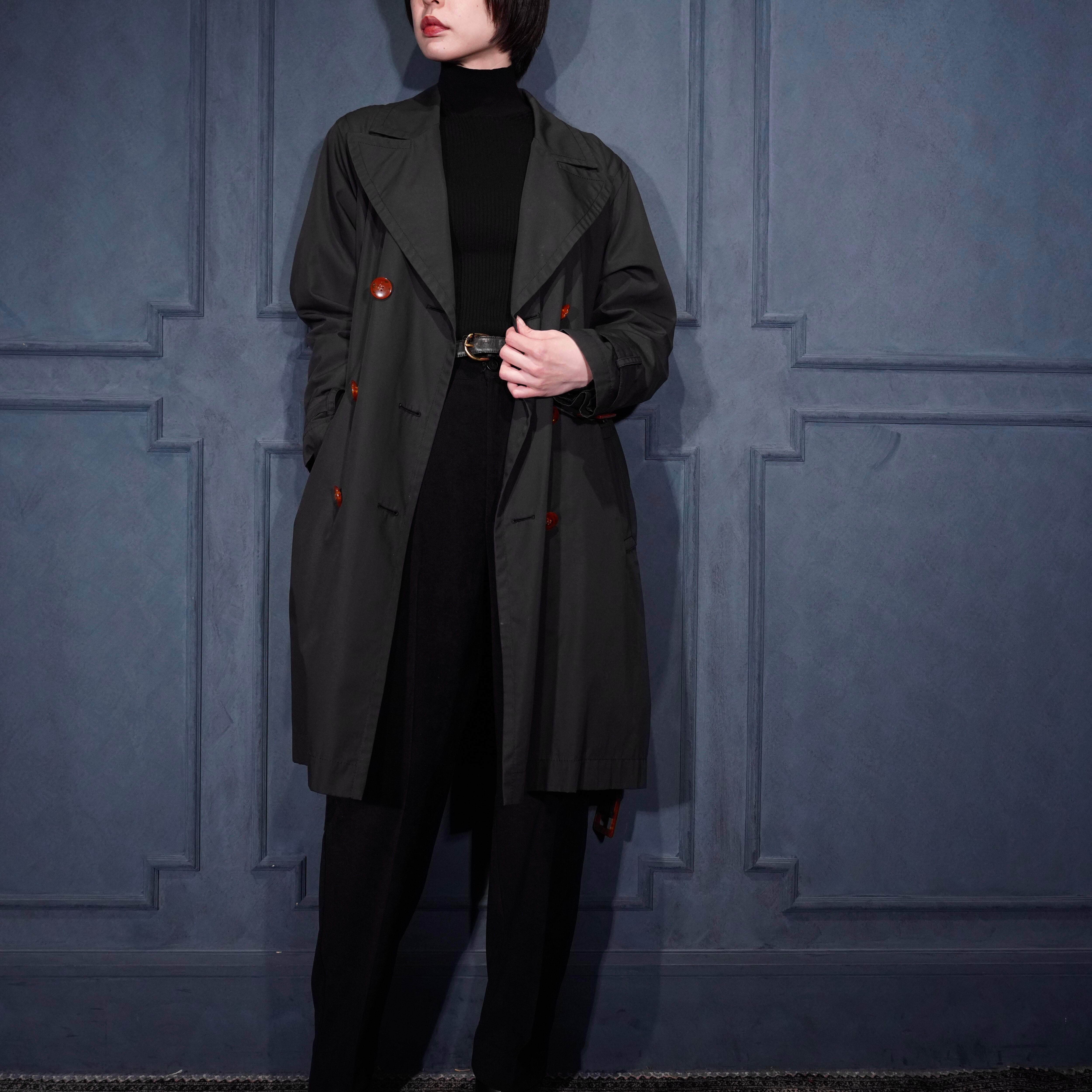 YVES SAINT LAURENT YSL トレンチコート コート バイカラー