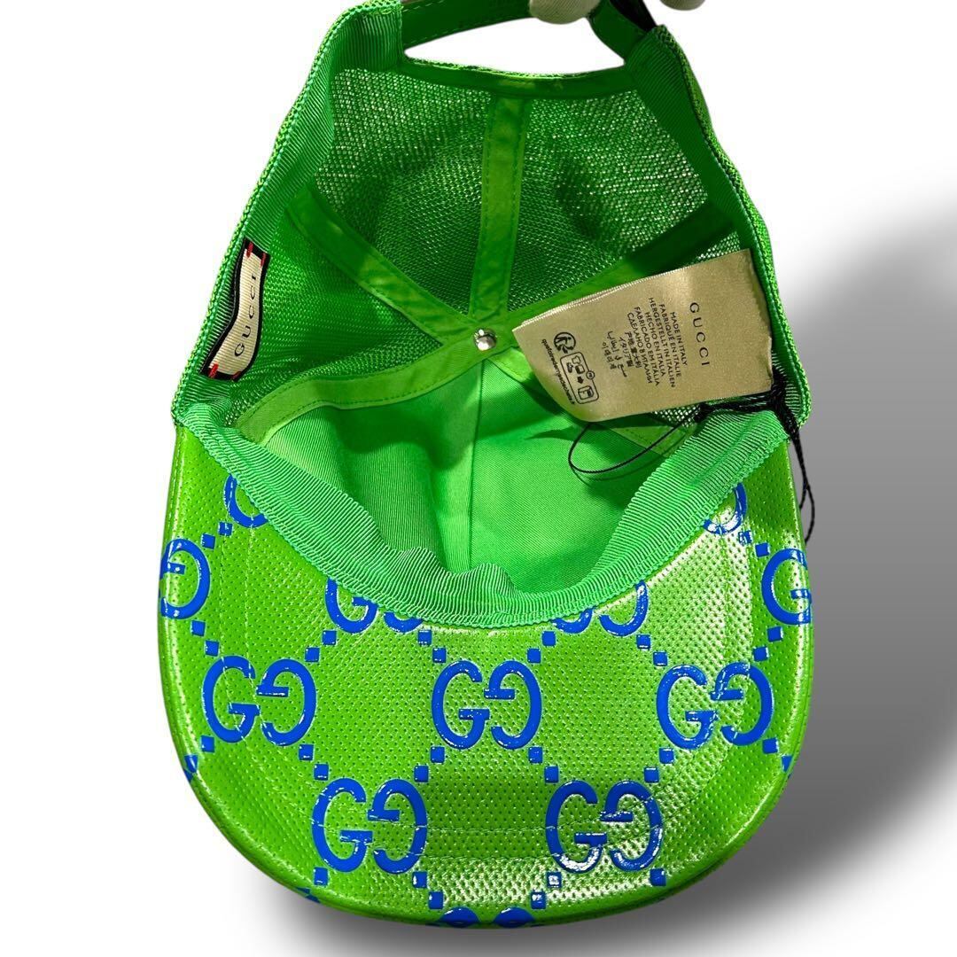新品未使用 GUCCI グッチ ベースボール キャップ GG柄 グリーン