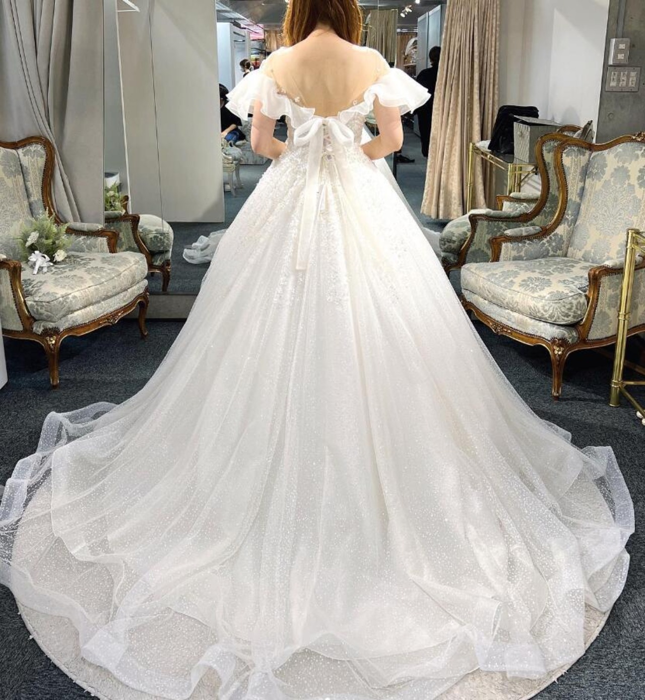 値下ウェディングドレス ワタベウェディング セミオーダー 