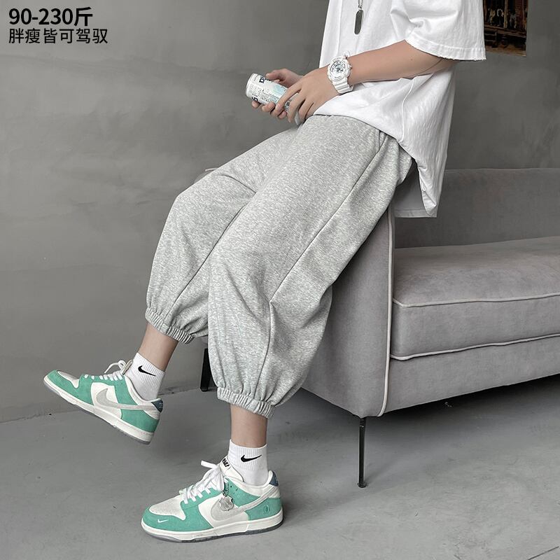 パンツ サマーカジュアルクロップド薄手 大きめサイズ 夏物 ショーツ ブルマー ヒップホッププラスサイズ22587078006