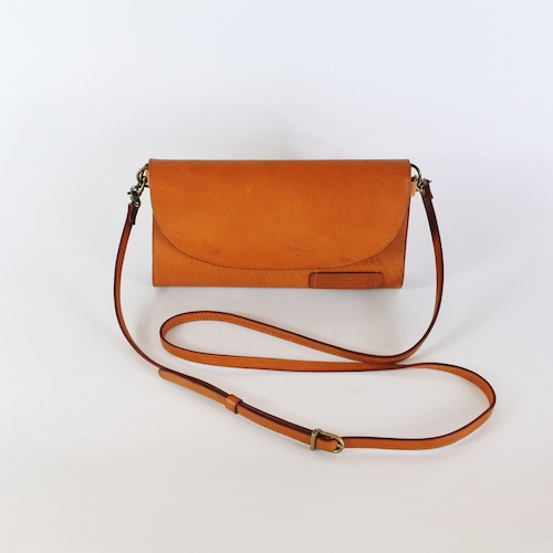 Yezo deer shoulder bag wallet tanned Yezo deer oil