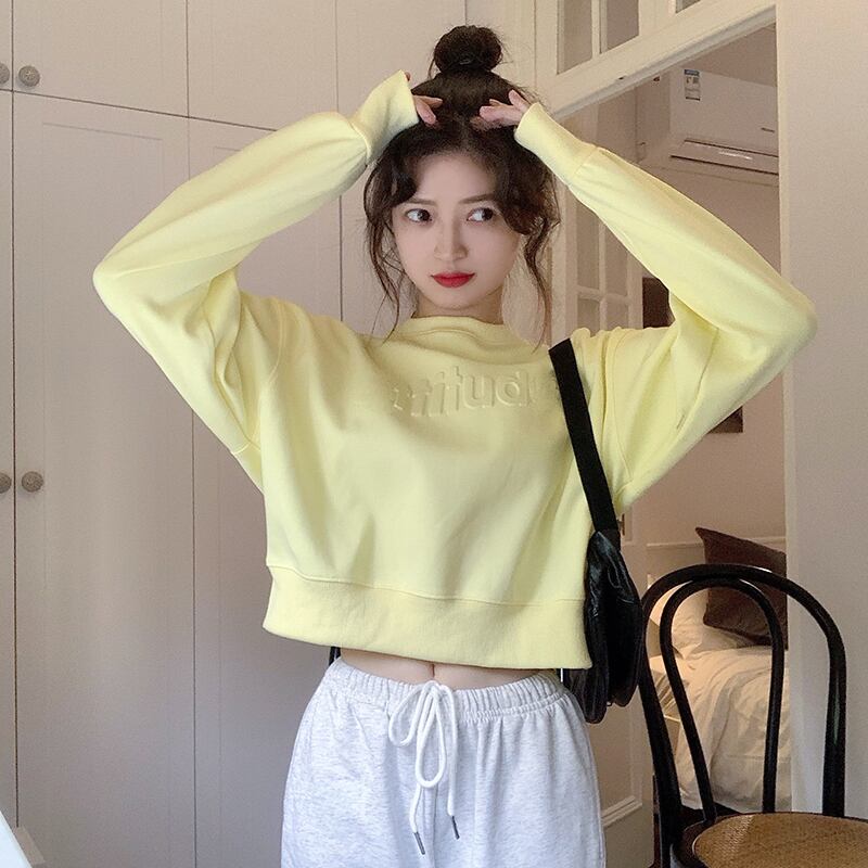 スウェット レディースルーズホワイトプルオーバー ラウンドネックトップス オータムウィンター 秋物 冬物 Oネック ブラックストロベリース21053880980