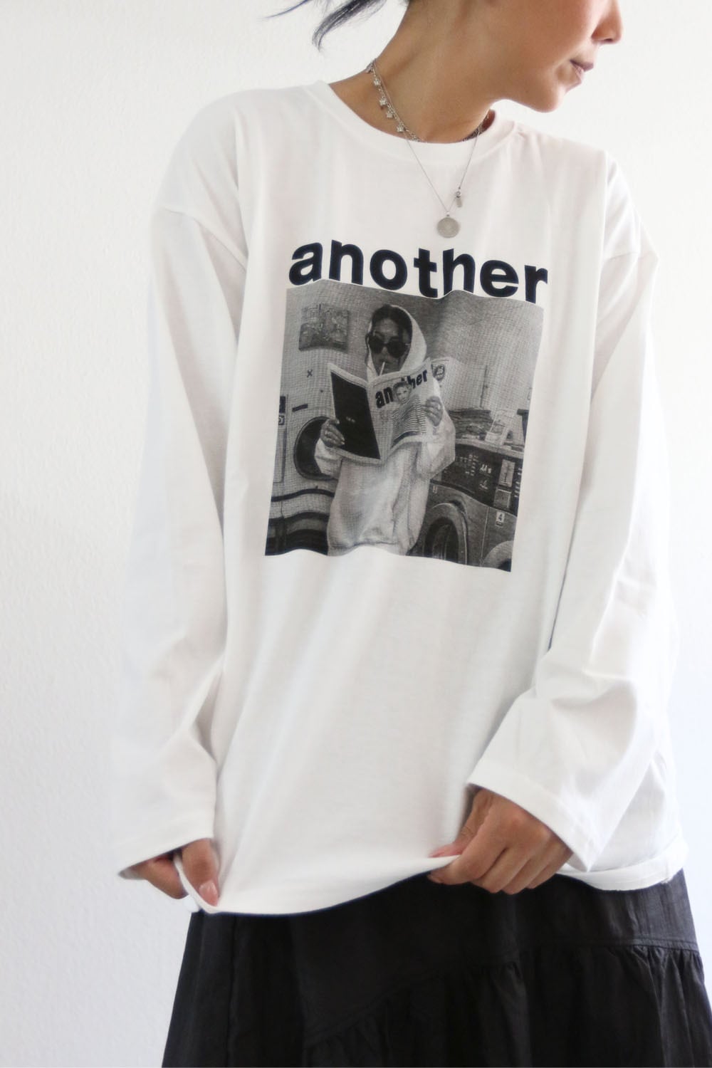 anotherロングTシャツ (W25P2004H)