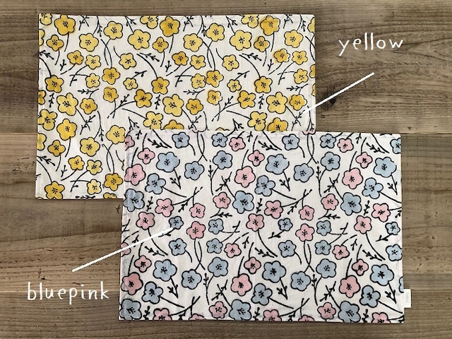 猫とくらす310bld.　|　フードマット　admi　Florist yellow / blue pink