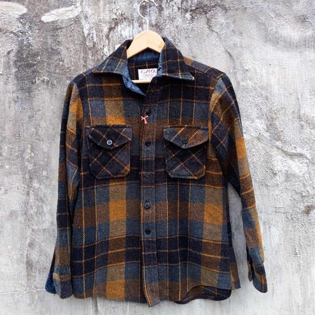 a*e様 70s USN ウールシャツ 米軍実物 ミリタリー CPO 15ハーフ 米軍 70s U.S.NAVY CPOシャツ ウール 70s USN ウールシャツ 米軍実物