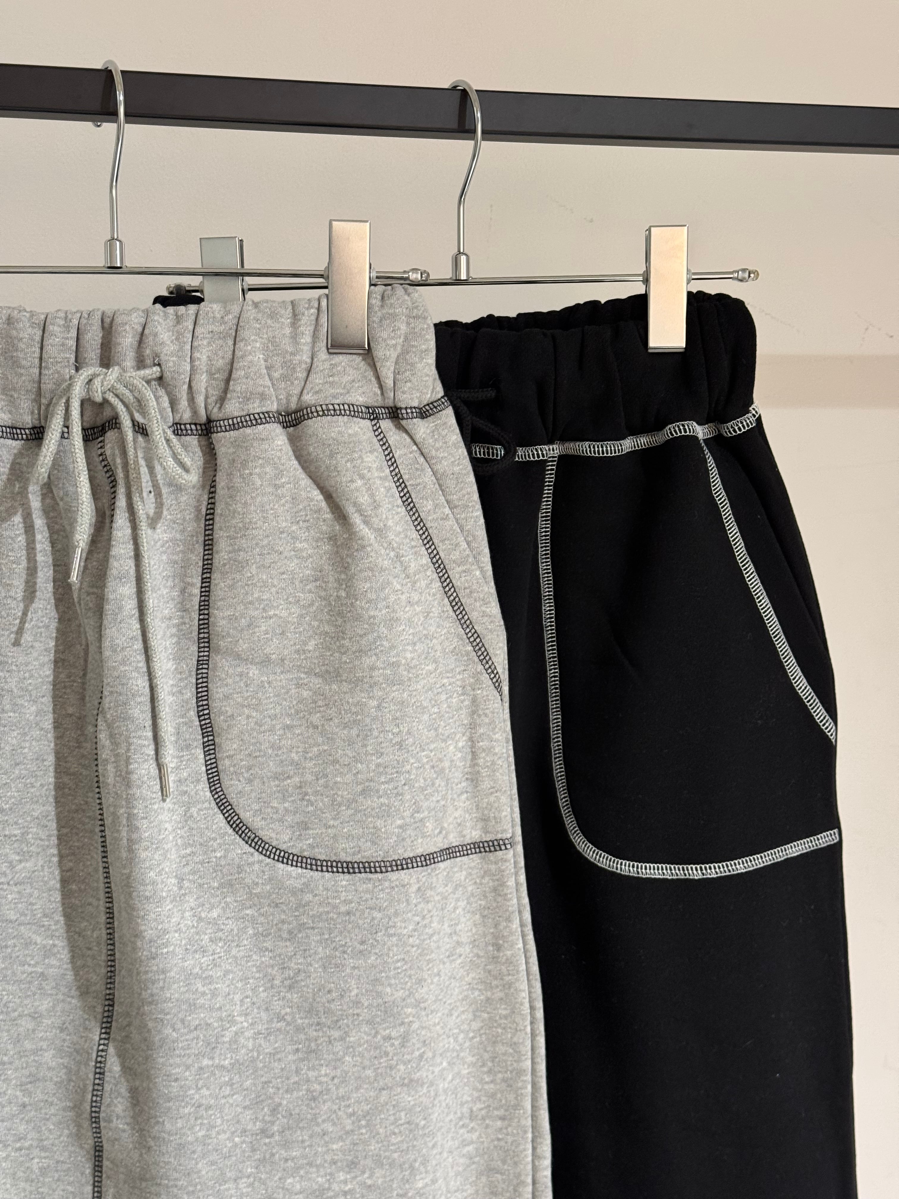 fleece lining stitch sweat skirt