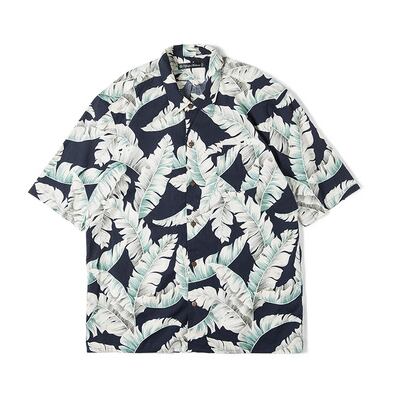 アメリカンレトロ ハワイアン バナナリーフ 半袖シャツ 【G1039】