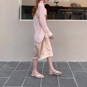Crinkle Sheer Blouse F0618
