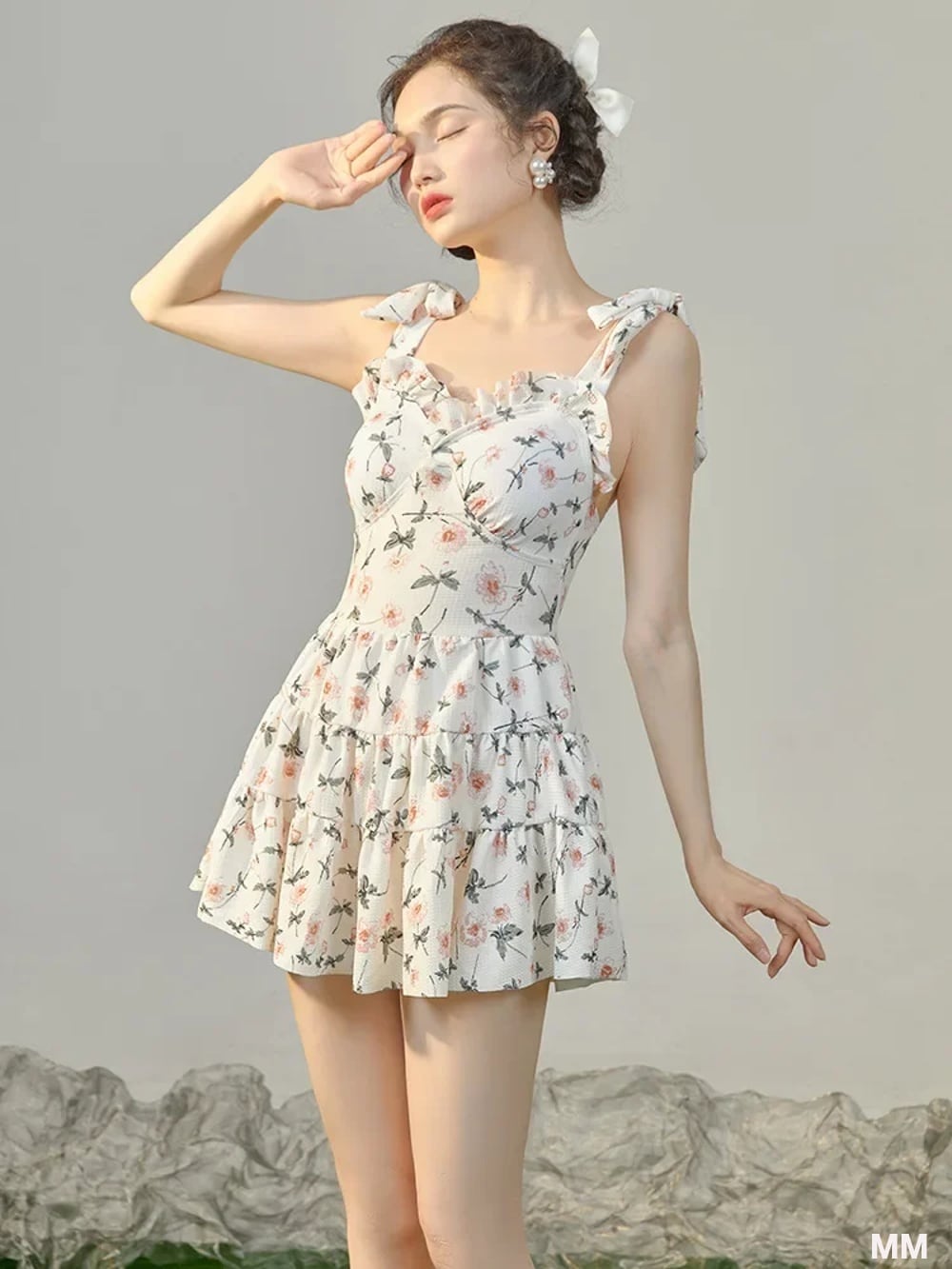 winki suits 花柄ノースリーブワンピース水着 花柄のノースリーブワンピース水着,セクシー,韓国のファッション