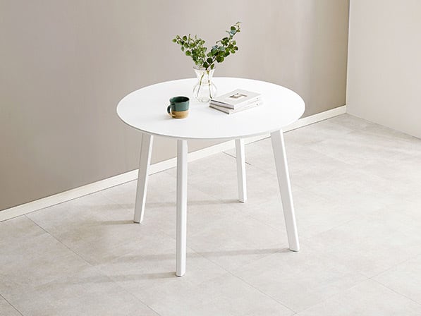 ラタン　ホワイト　テーブル&チェアセット ラタンホワイトテーブル&チェアセット