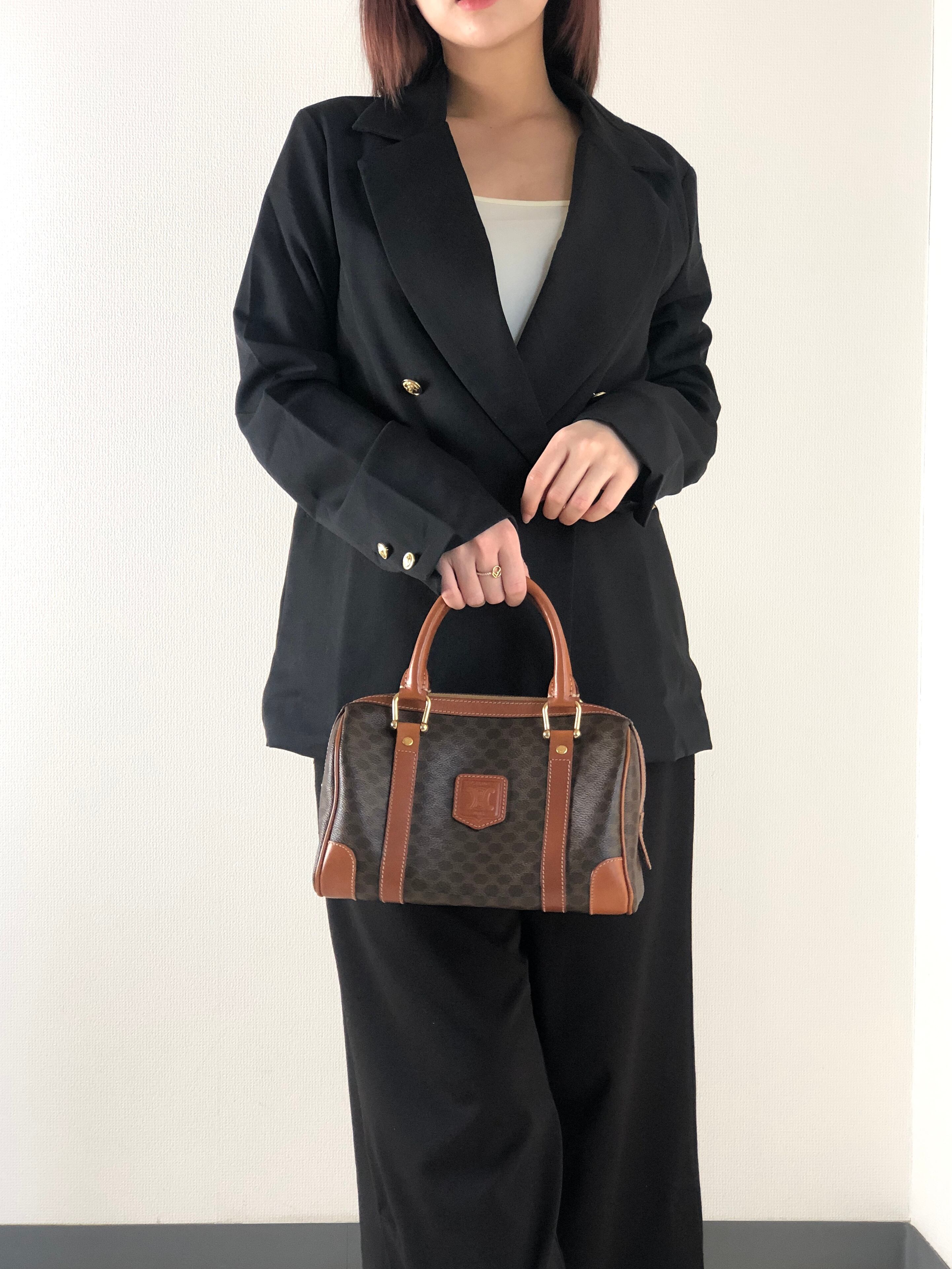 日本直送 名牌中古包 】CELINE セリーヌ マカダム ハンドバッグ