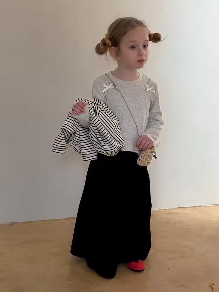 2color透かしコットンレイヤードトップス