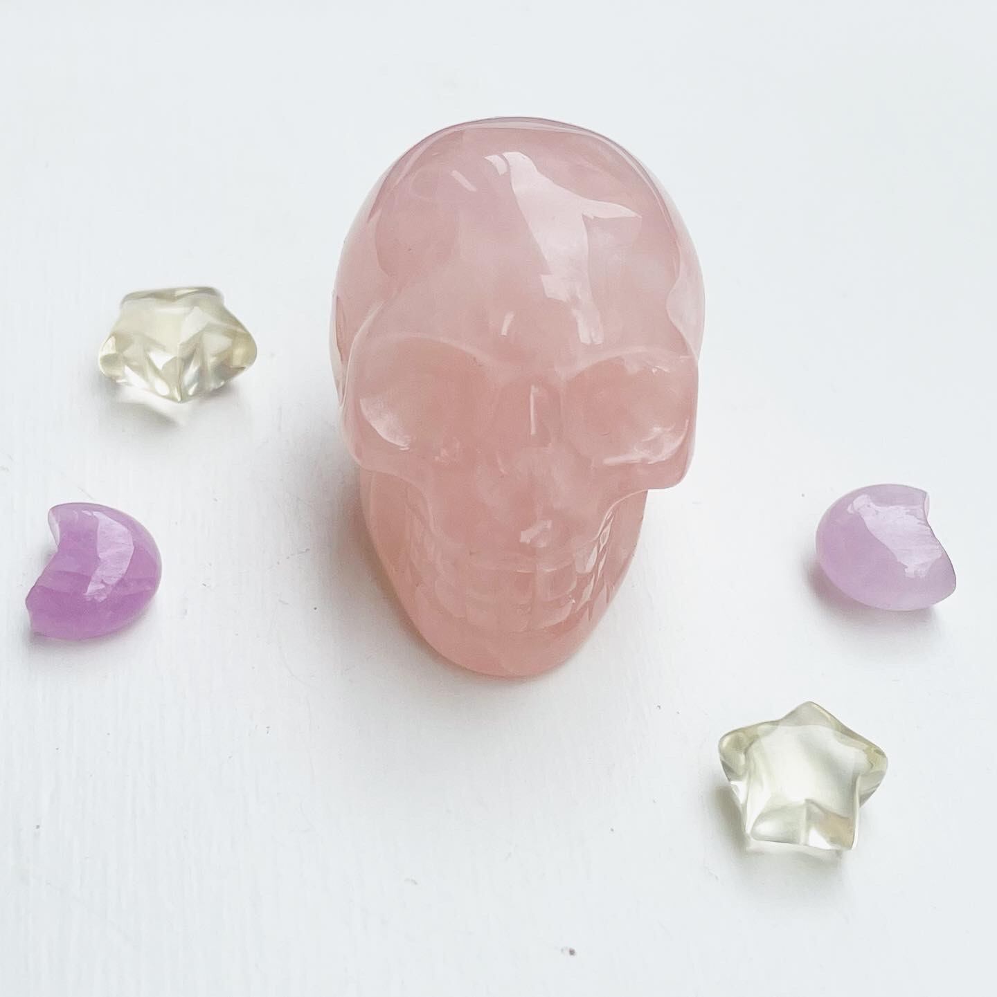 Rose Skull - Moon & Star D